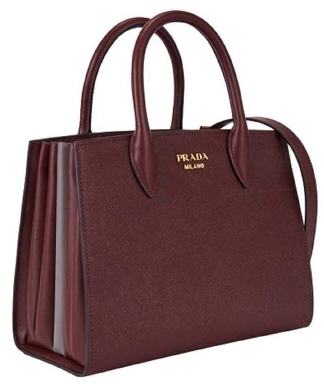 prada grey medium bibliotheque leather handbag